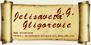 Jelisaveta Gligorević vizit kartica